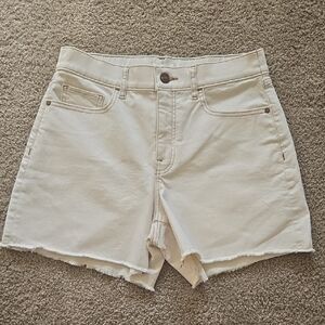 NWT UpWest Women's Cream Denim Shorts